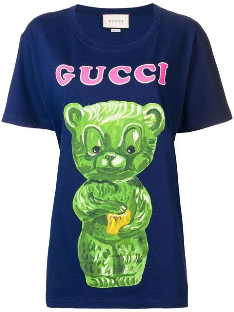 gucci bear tee|Gucci teddy bear t shirt.